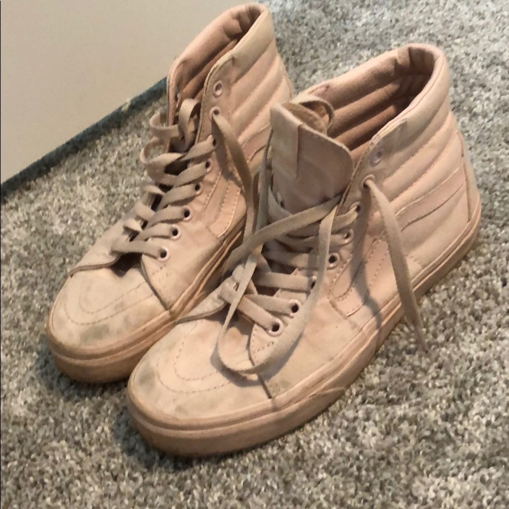 Pink high top Vans